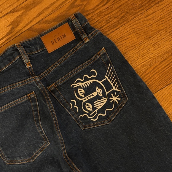 NWT Sézane x jcc Le Brut Embroidered Denim - Picture 10 of 12